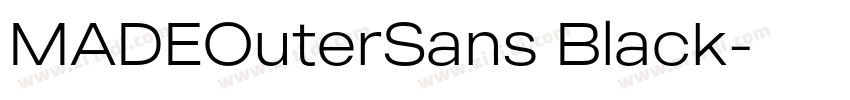 MADEOuterSans Black字体转换